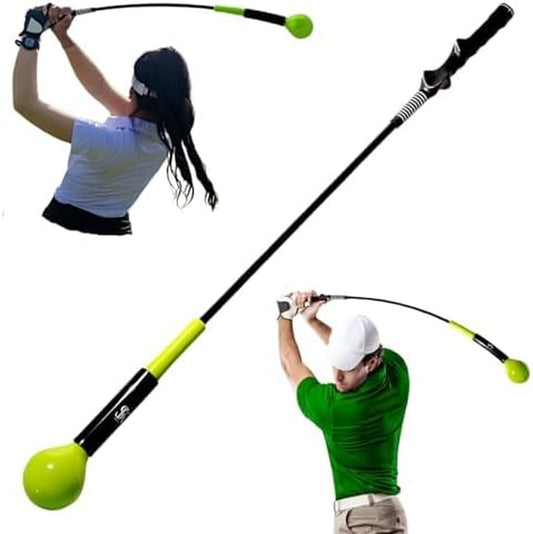 Weighted Golf Whip Swing Trainer – 1.5 Lb Golf Speed Training Aid for Strength, Tempo, and Flexibility – Golf Swing Trainer Aid for Right-Handed Golfers – Indoor & Outdoor Flex Trainer Golf Tool