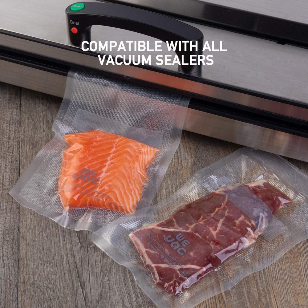 11” X 150’ Food Vacuum Seal Roll Keeper with Cutter, Ideal Vacuum Sealer Bags for Food Saver, BPA Free, Commercial Grade, Great for Storage, Meal Prep and Sous Vide (11" X 150')