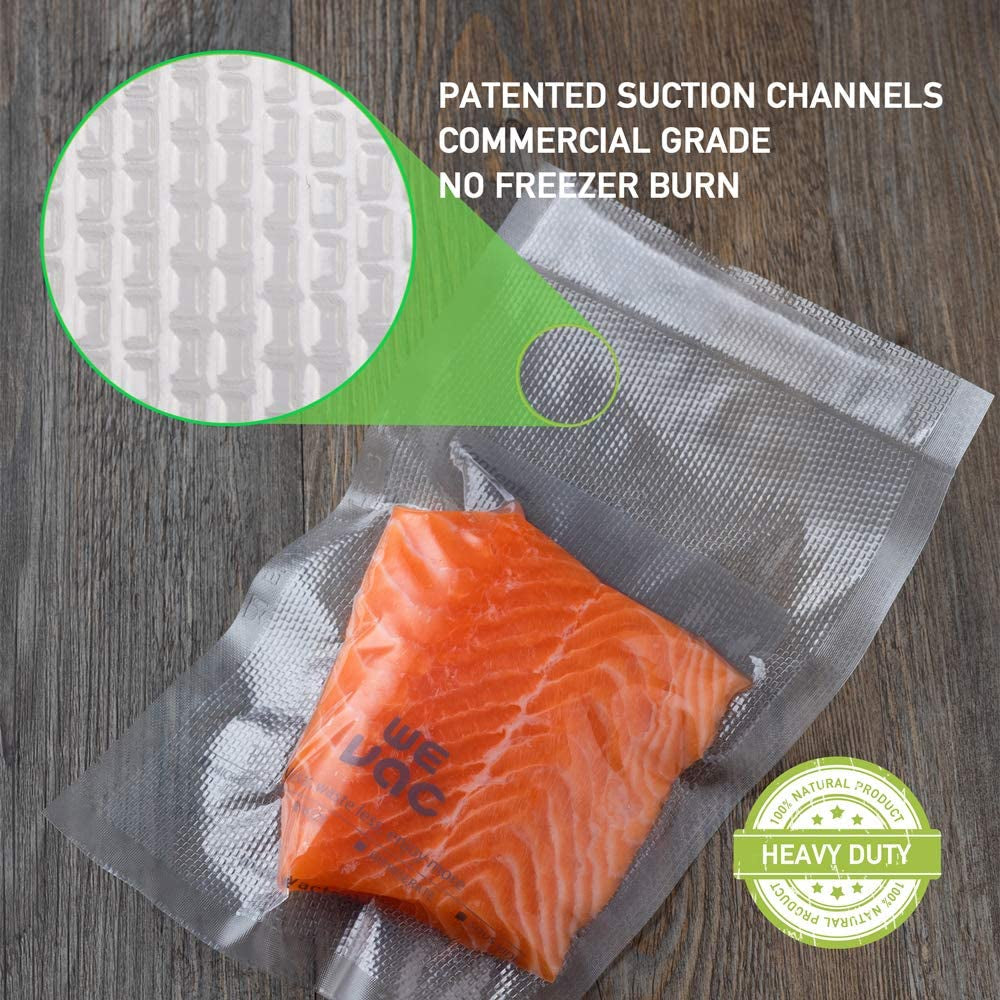 11” X 150’ Food Vacuum Seal Roll Keeper with Cutter, Ideal Vacuum Sealer Bags for Food Saver, BPA Free, Commercial Grade, Great for Storage, Meal Prep and Sous Vide (11" X 150')